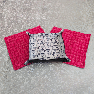 Swords & Shields Print Pop Up Fabric Tray
