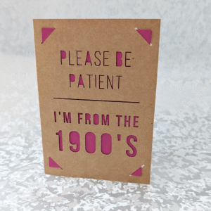 'From The 1900's' Kraft Paper Greeting Card