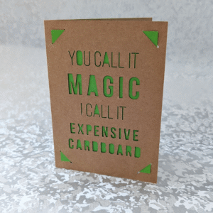 'Expensive Cardboard' Kraft Paper Greeting Card
