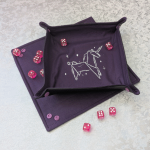 Origami Unicorn Decal Pop Up Fabric Tray