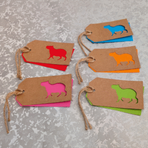 Capybara Kraft Paper Postage Tag Style Gift Tags