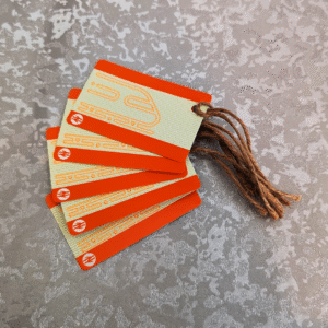 Train Image Train Ticket Gift Tags