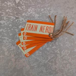 Train Nerd Train Ticket Gift Tags